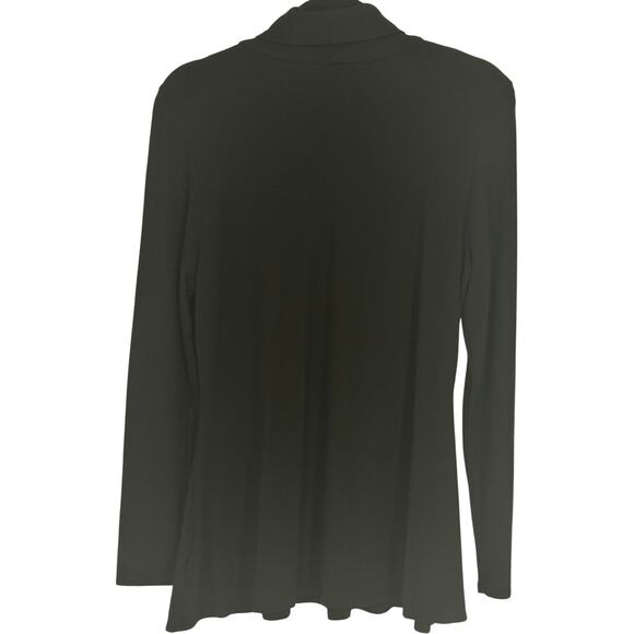 Boston Proper Black Ruched Long sleeve Turtleneck L - Picture 6 of 10